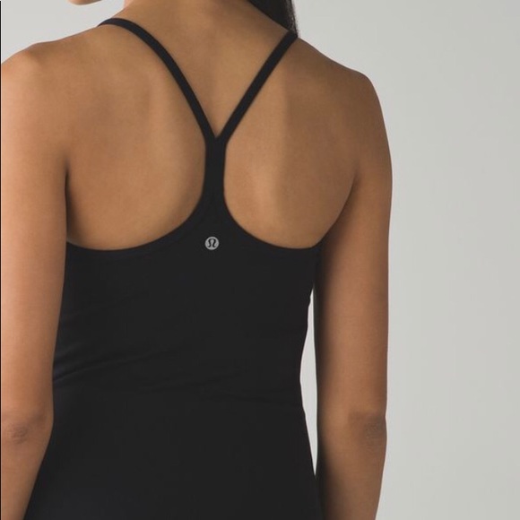 lululemon athletica Tops - Lululemon Power Y Luon Tank Size 6 Black